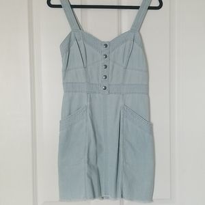 Adorable Denim Dress With Pockets